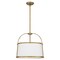 Quoizel York 4-Light Weathered Brass Pendant QP5342WS - alternate 1